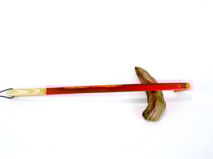 Image of Handmade Wooden Backscratcher made out of Spectraply Wood Tequila Sunrise