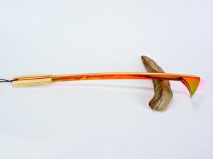 Image of Handmade Wooden Backscratcher made out of Spectraply Wood Tequila Sunrise