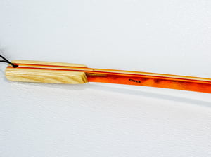 Image of Handmade Wooden Backscratcher made out of Spectraply Wood Tequila Sunrise