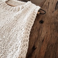 Image 3 of Lola Vest, hand knitted chunky cotton.