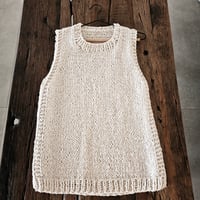 Image 5 of Lola Vest, hand knitted chunky cotton.