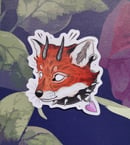 Image 1 of Goth fox clear sticker