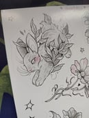 Image 4 of Rabbits&flowers sticker sheet