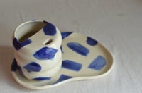Image 5 of Wavy To-Go Sipper - Indigo Strokes
