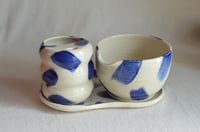 Image 2 of Wavy To-Go Sipper - Indigo Strokes