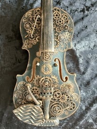 Image 3 of STEAMPUNK MIXED MEDIA VIOLIN