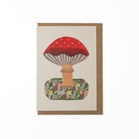 Image 1 of Dual Design Card - Mushroom on a Sunny Day