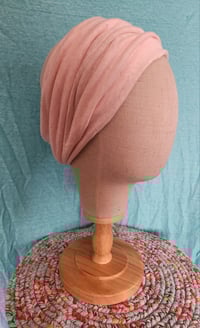 Image 1 of Linen Stretchy Wrap - Cream Pink