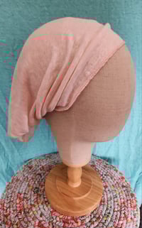 Image 2 of Linen Stretchy Wrap - Cream Pink