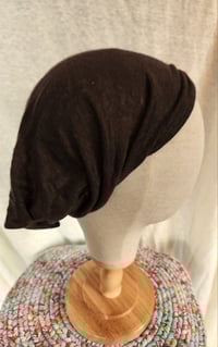 Image 3 of Linen Stretchy Wrap Brown