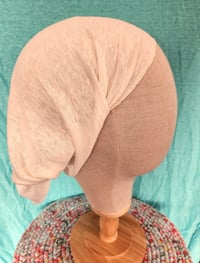 Image 1 of Un-dyed Natural Linen Stretchy Wrap