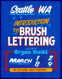 Image 1 of Seattle, WA - Introduction to brush lettering workshop