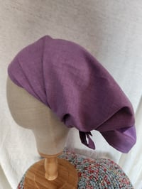 Linen Tichel in Soft Purple