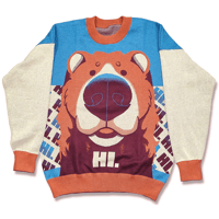 Image 1 of HI/BYE Bear Knit Sweater