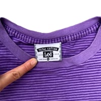 Image 3 of Mewsic - Purple Striped Lee T (M)