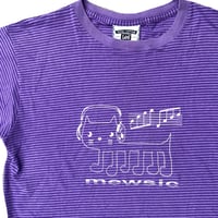 Image 2 of Mewsic - Purple Striped Lee T (M)