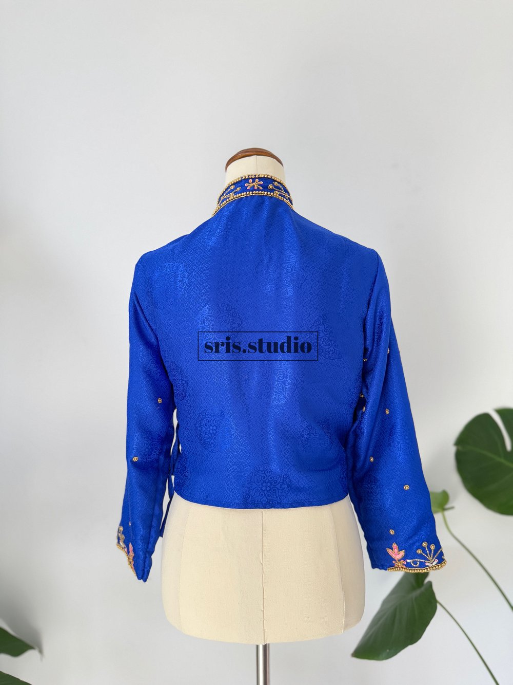 Image of Royal blue Kuching choli