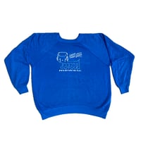 Image 1 of Mewsic - Vintage 80s Blue Panill Crew Pullover (XL)