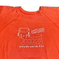 Image 3 of Mewsic - Vintage 90s Orange "Action" Crew Pullover