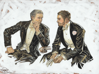 Leyendecker / Hannigram master study ( ORIGINAL PAINTING ) 