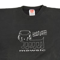 Image 2 of Mewsic - 00s Black Hanes Pullover