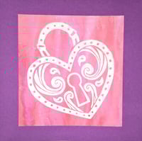 Image 3 of Heart Lock Print
