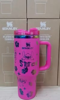 Image 2 of Stanley™️ X LILO & Stitch “HOT PINK” | 40 Oz. FlowState Tumbler