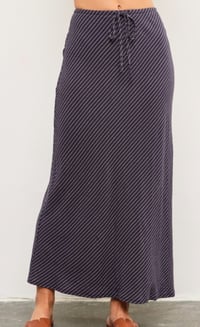 Image 1 of Maeve midnight stripe skirt