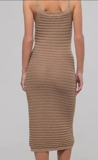 Image 2 of Chloe crochet knit midi