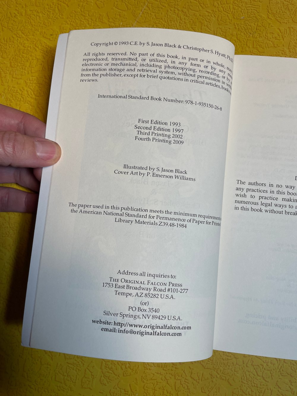 BK: Pacts with the Devil by S. Jason Black & Christopher Hyatt Occult Psychology