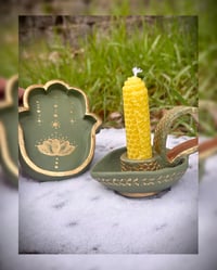 Image 1 of Tranquila Set – Hamsa & Candle Holder Duo