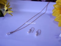 Image 4 of Sterling Silver | Gold-Filled Pearl Necklace | Bridal | wedding Jewelry