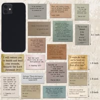 Image 2 of 120 Pieces Inspirational Christian Vintage Journaling Stickers (2 Pieces of Each)
