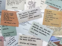 Image 4 of LakoArt 300 Pieces Non-repetitive Inspirational Vintage Journaling Stickers