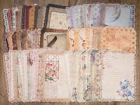 Image 1 of 6 Pack Lace Edged Vintage Scrapbook Paper (60 Sheets)