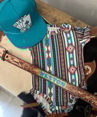 Image 1 of American Aztec print onesie 