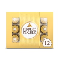 Ferrero Rocher Fine Hazelnut Chocolates - 12 Ct