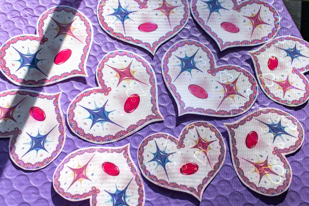 Image of Valentine Clown Stickers