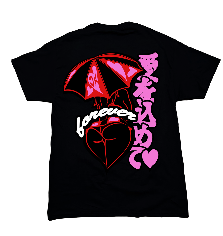 Image of L.E. V-Day Umbrella Girl TEE *24 Hours*