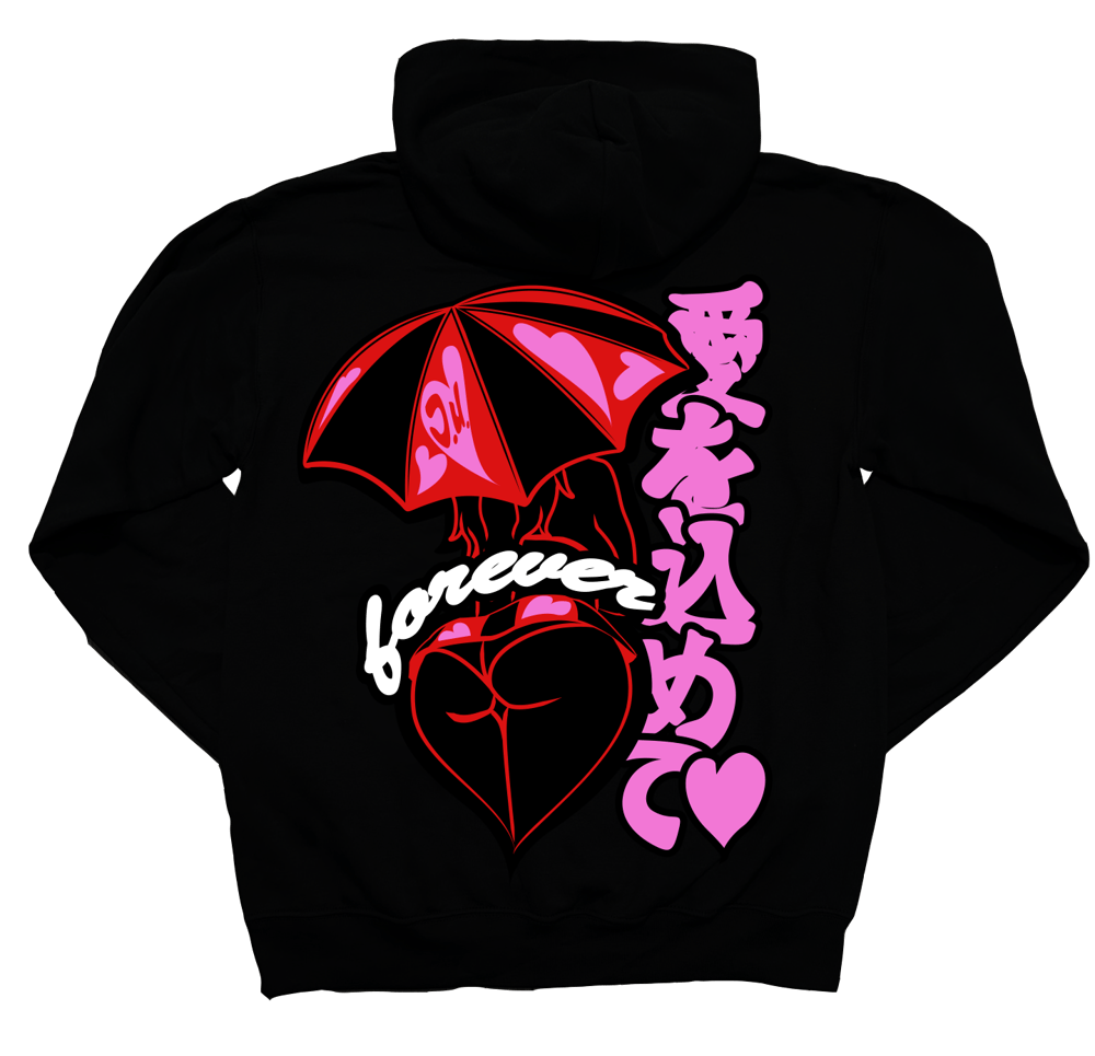 Image of L.E. V-Day Umbrella Girl HOODIE