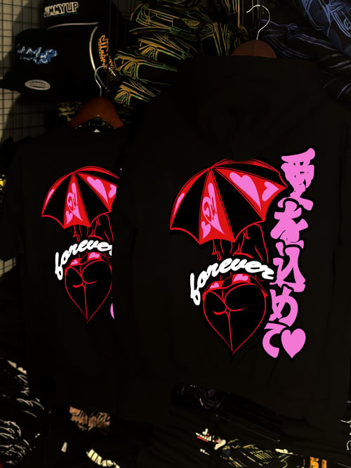 Image of L.E. V-Day Umbrella Girl HOODIE