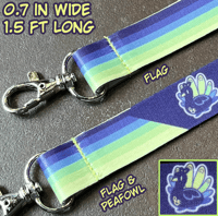Plural Peafowl Lanyard