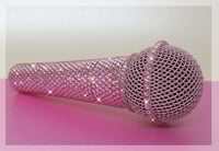 Image 5 of Personalised Shure SM58 Wired Vocal Mic in Baby Pink Crystals