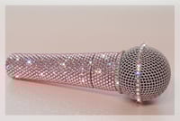 Image 6 of Personalised Shure SM58 Wired Vocal Mic in Baby Pink Crystals