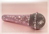 Image 8 of Personalised Shure SM58 Wired Vocal Mic in Baby Pink Crystals