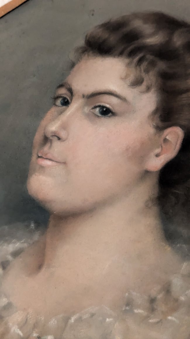Portrait au pastel. Ancien prix 89€