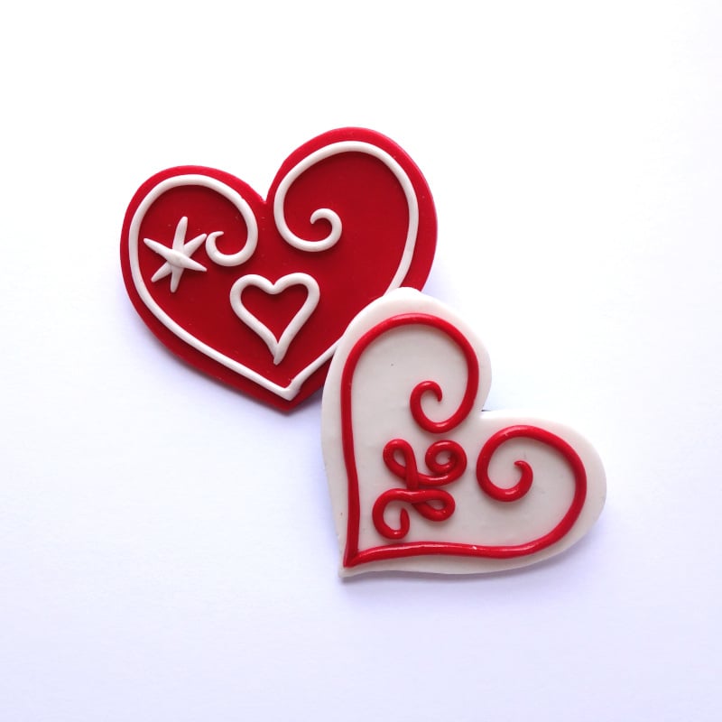 Image of Pinces pour escarpins Coeurs