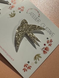 Image 3 of Pin’s hirondelle paillettes 