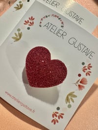 Image 4 of Pin’s cœur paillettes