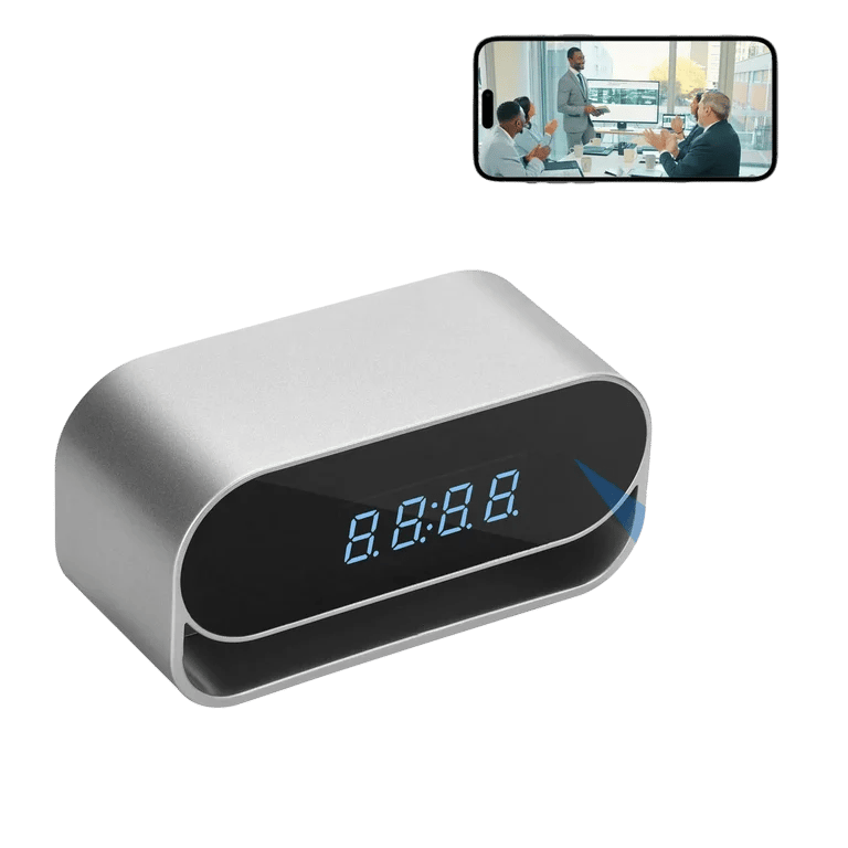 MSL 4K HD Camera Clock - Night Vision, Motion Detection, Remote View, Recording, Battery